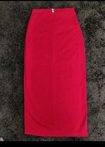 Long Western Red Skirt