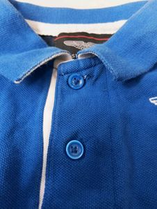 Vintage Feel Blue Tee-relaxed ,Cost And Cool