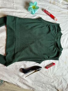 Savana Green Backless Top