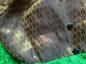 🆕️ Women Green Brocade-Brasso Kurti