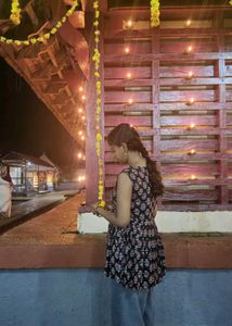Printed Sleeveless Short Kurti