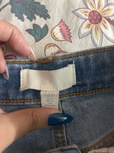 High-Waisted Rolled Hem Denim Shorts