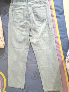 Light Wash Straight Leg Jeans