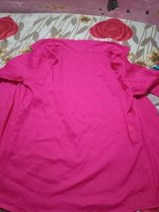 Pink Button-Down Top