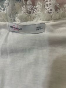 Lace Ruffle Top 7-8 Years Girls