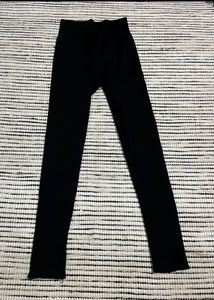 Ribbed Black Gym Legging