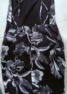 Boho Floral Dress With Criss Cross sexy Back