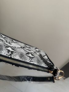 Snakeskin Print Shoulder Bag