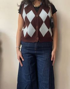 Button Up Sweater Vest