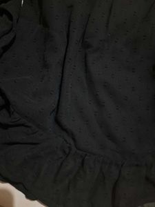 Virgio Black Off-Shoulder Top