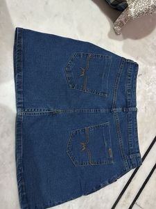 Denim Mini Skirt