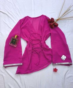 Y2k assymetrical Corset kurti 🩷