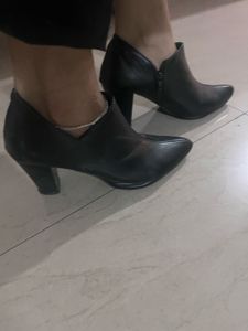 Black Heeled Ankle Boots