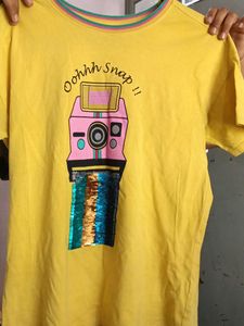Yellow Graphic Tee