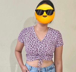 Animal Printed Crop Top