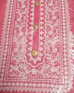 Pink Embroidered Kurti