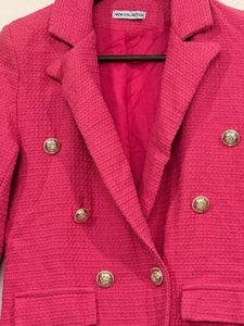 Pink Double Breasted Blazer 💘