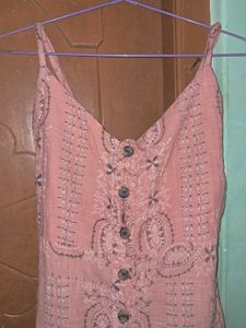 Boho Paisley Button-Front Dress