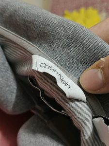 Gray Striped Polo Shirt
