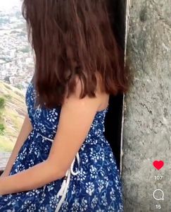Blue Printed Dress