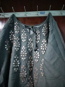 Designer Dress Ghagra Attached Kurta L Size