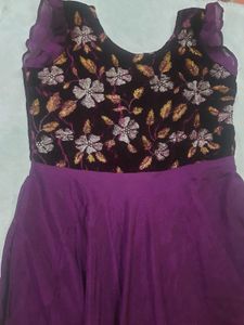 Purple Long Gown