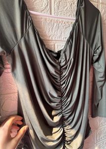 Ruched Long Sleeve Bodysuit