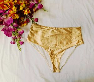 💫🔥💖 Gold High-Waisted Briefs