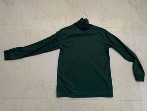 Green Turtleneck T-Shirt