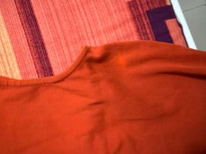 Orange Braided Top