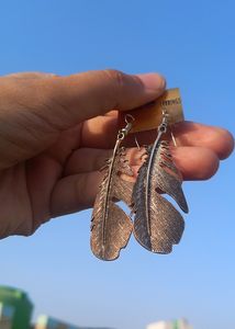 Chunky Feather Oxidised Earring✨️🦋