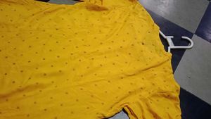 Yellow Cotton Ethnic Skirt