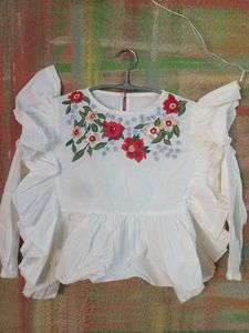 Floral Embroidered Top