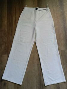 Formal White Legged Pants
