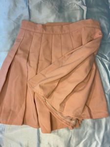 Peach Pink Skater Skirt
