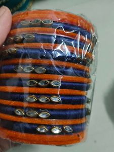 Bangle Set - Orange &amp; Blue