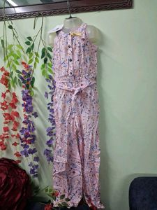 Cute Floral Girls Jumpsuit