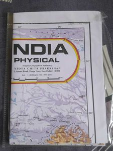INDIA Physical Map - Indi