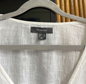 Primark White Ruffle Top