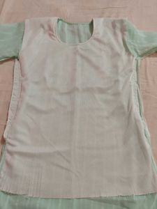 Light Green Georgette Kurti
