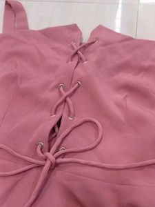 Cute Pink Peplum Top