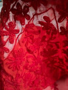 Georgette Red Kurta Women