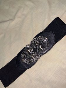 Black Elastic Waist Belt