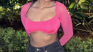 Pink Crop Top