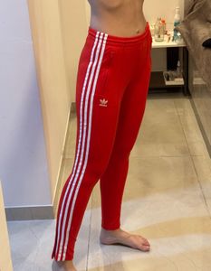 Adidas Originals Red Track Pants, XS