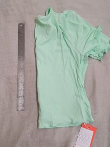 Urbanic mint colour buttoned crop top