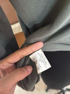 AJIO Olive Green Hoodie Top