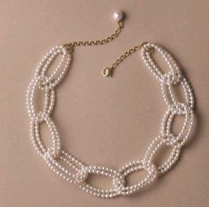 Pearl Chain Link Necklace