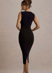 Elegant Black Bodycon Dress