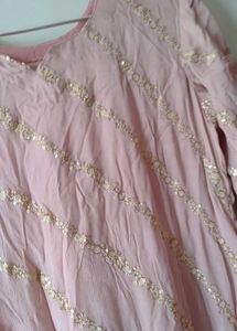 Pink Embellished Kurti